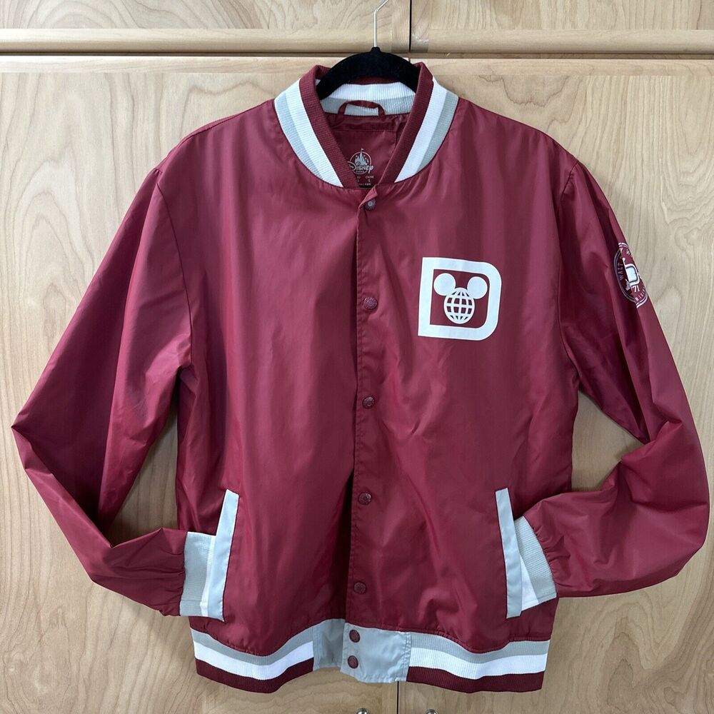 Walt Disney World 1971 Maroon Mickey Mouse Bomber Jacket Size M NWOT